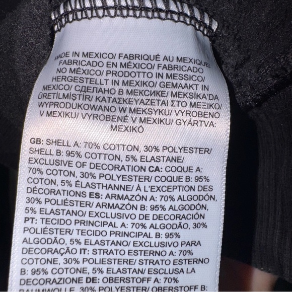 The North Face Women’s Black Hooded Sweatshirt White Lettering Size XL - Picture 3 of 5